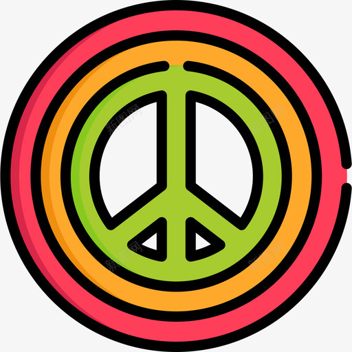 和平主义和平人权2线性色彩图标svg_新图网 https://ixintu.com 和平主义 和平人权2 线性色彩