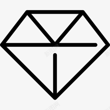 钻石商业82直线型图标图标
