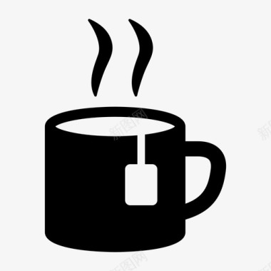 茶早餐咖啡厅图标图标