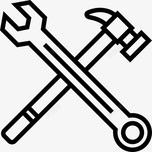 设置车库8线性图标svg_新图网 https://ixintu.com 线性 设置 车库8