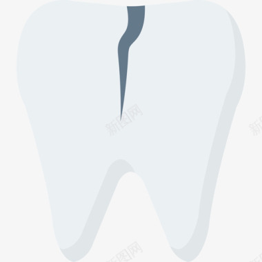 断牙医疗保健扁平图标图标