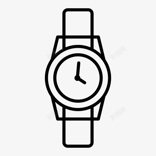 手表优雅设备图标svg_新图网 https://ixintu.com 优雅 手表 时尚 设备 购物 配件