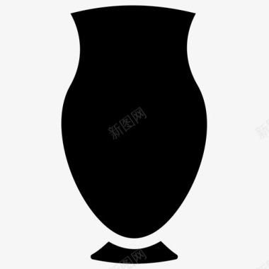 陶瓷花瓶古董花瓶粘土瓮图标图标