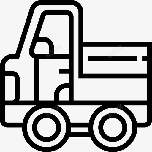 运输卡车车辆侧直线图标svg_新图网 https://ixintu.com 直线 车辆侧 运输卡车