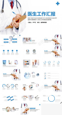 医院医生医生工作总结汇报医学项目分析演讲