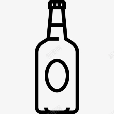 啤酒夏季食品饮料5线性图标图标