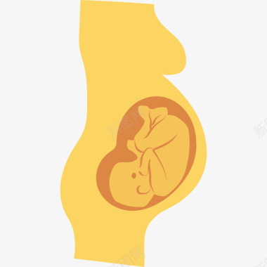 怀孕医疗保健扁平图标图标
