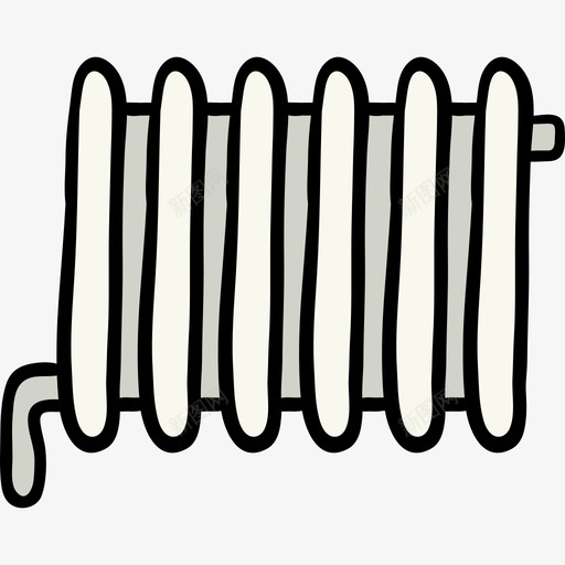 散热器冬季9彩色图标svg_新图网 https://ixintu.com 冬季9 彩色 散热器