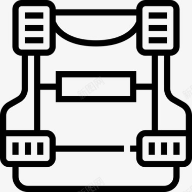 子弹军用12发直线型图标图标