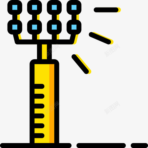 聚光灯运动47黄色图标svg_新图网 https://ixintu.com 聚光灯 运动47 黄色