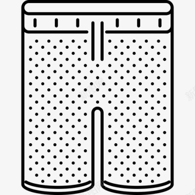 短裤衣服37直线型图标图标