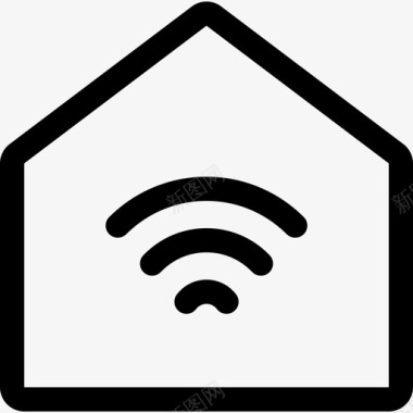 房子物联网15线性图标图标