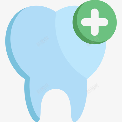 牙齿牙科护理9扁平图标svg_新图网 https://ixintu.com 扁平 牙科护理9 牙齿