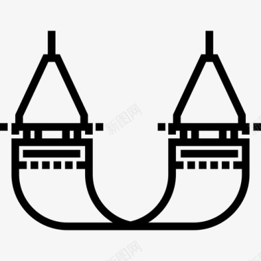 吊床野餐24直系图标图标