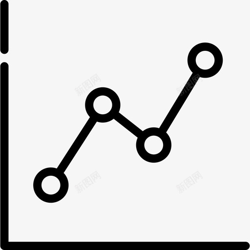 折线图图表3线性图图标svg_新图网 https://ixintu.com 图表3 折线图 线性图