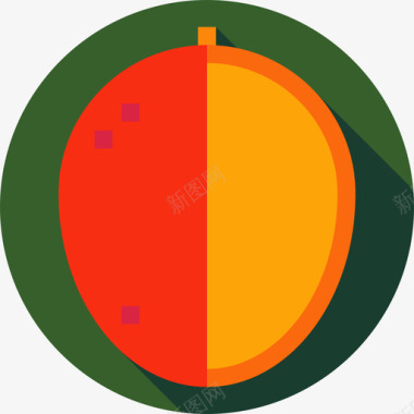 芒果健康食品4平淡图标图标