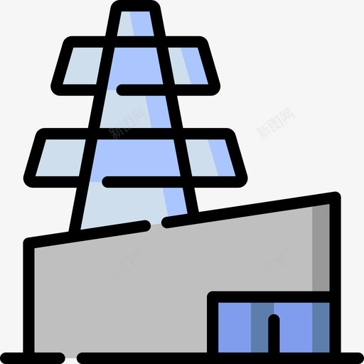 电源塔制造4线颜色图标svg_新图网 https://ixintu.com 制造4 电源塔 线颜色