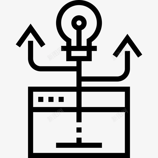 想法成长黑客2线性图标svg_新图网 https://ixintu.com 想法 成长黑客2 线性