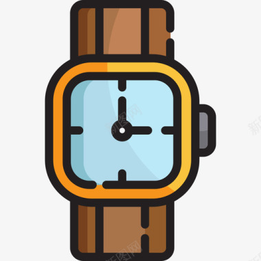 手表父亲节2线性颜色图标图标