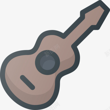 吉他乐器5线颜色图标图标
