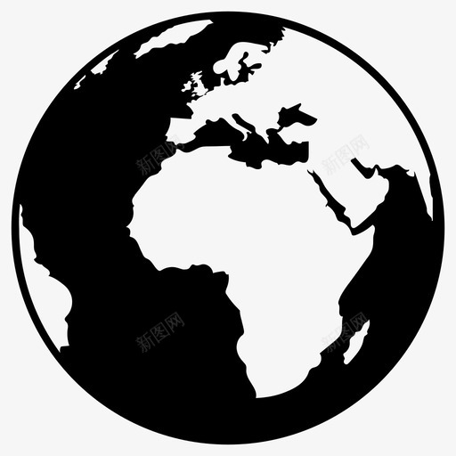 地球地面陆地图标svg_新图网 https://ixintu.com 世界 地球 地面 行星 陆地