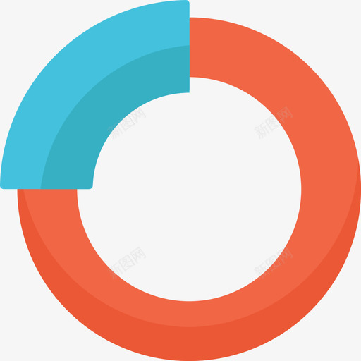 饼图信息图5扁平图标svg_新图网 https://ixintu.com 信息图5 扁平 饼图