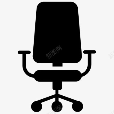 办公椅行政椅网格椅图标图标