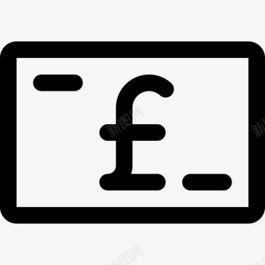 英镑货币21直系图标图标