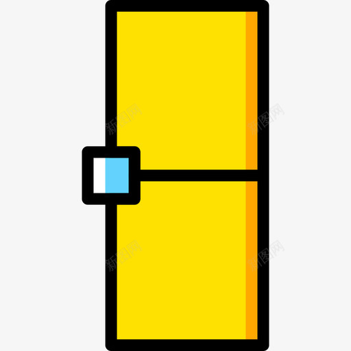 矩形33号黄色图标svg_新图网 https://ixintu.com 33号设计 矩形 黄色
