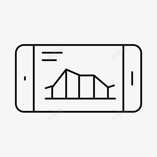 分析和统计图表电话图标svg_新图网 https://ixintu.com 分析 分析和统计 图表 电话 统计线图标