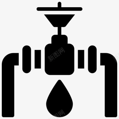 气泵输气管道油站图标图标