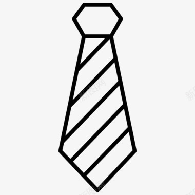 领带优雅设备图标图标