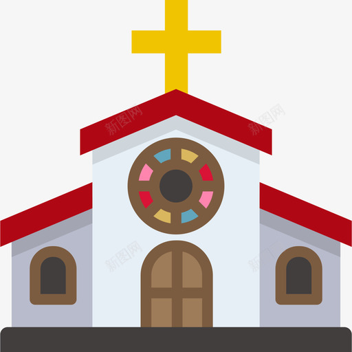 教堂旅行地点表情符号2平面图标svg_新图网 https://ixintu.com 平面 教堂 旅行地点表情符号2