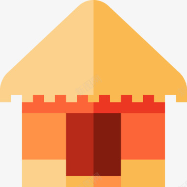 小屋房屋类型4平房图标图标