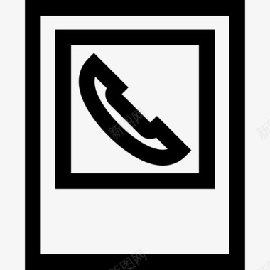 电话交通标志6直线图标图标