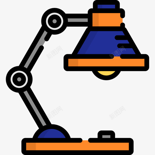 台灯油漆工具6线颜色图标svg_新图网 https://ixintu.com 台灯 油漆工具6 线颜色
