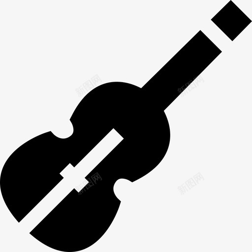 小提琴普通艺术6填充图标svg_新图网 https://ixintu.com 填充 小提琴 普通艺术6