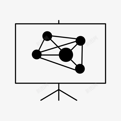 分析和统计图表演示图标svg_新图网 https://ixintu.com 分析 分析和统计 图表 演示 统计线图标