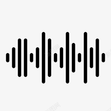 音乐和音频噪音声音图标图标