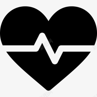 心电图健康生活方式3充盈图标图标