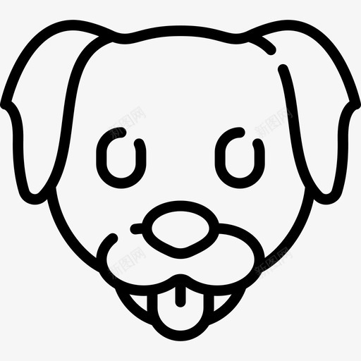 狗动物和自然3直系图标svg_新图网 https://ixintu.com 动物和自然3 狗 直系
