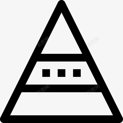 金字塔图表2线性图标svg_新图网 https://ixintu.com 图表2 线性 金字塔