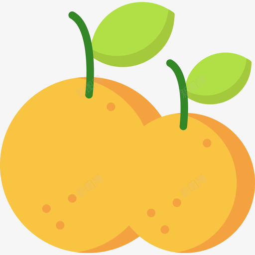 橙色农场10平坦图标svg_新图网 https://ixintu.com 农场10 平坦 橙色
