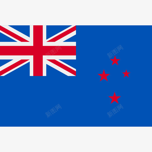 新西兰长方形国家简单旗图标svg_新图网 https://ixintu.com 新西兰 长方形国家简单旗