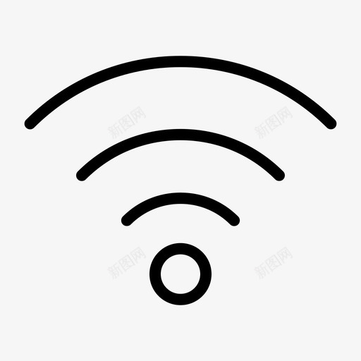 wifi连接热点图标svg_新图网 https://ixintu.com ios wifi 信号 热点 用户界面概述 网络 网页设计 连接