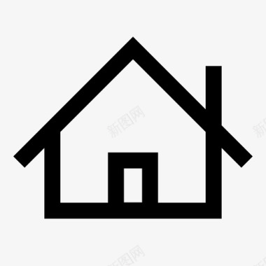 家平房小屋图标图标