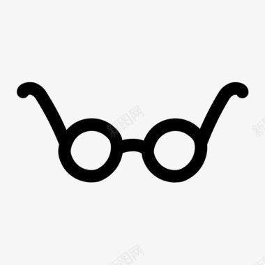 手绘眼镜眼镜视力图标图标