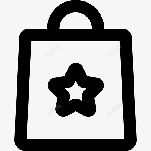 购物袋运动型54直线型图标svg_新图网 https://ixintu.com 直线型 购物袋 运动型54