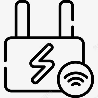 充电器技术16线性图标图标