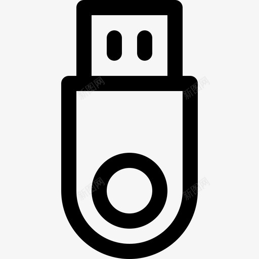 Pendrive可再生能源4线性图标svg_新图网 https://ixintu.com Pendrive 可再生能源4 线性